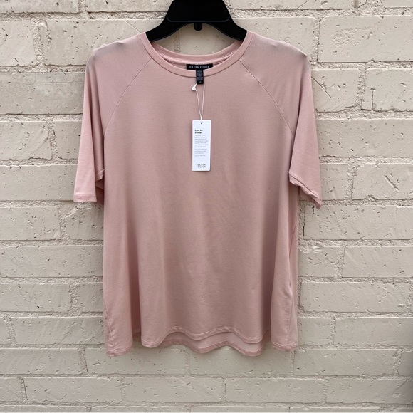 Eileen Fisher Fine Jersey Crew Neck Top NEW - Picture 7 of 7